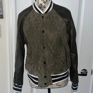 Abercrombie & Fitch Olive and Black Bomber Jacket